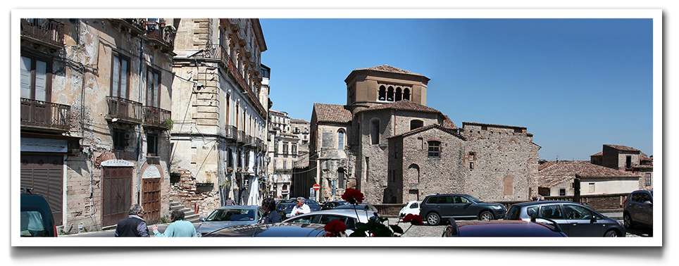 Cosenza old town Duomo square