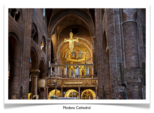 Modena cathedral apse view